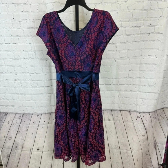 Miusol Red and Blue Lace DressSize XL - Picture 5 of 8
